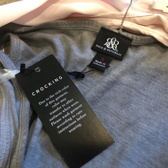 🆕 Rock & Republic tank top & satin scarf set - Picture 5 of 8